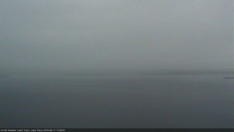 Lake Travis webcam, April 17, 2016 4:15 PM CT