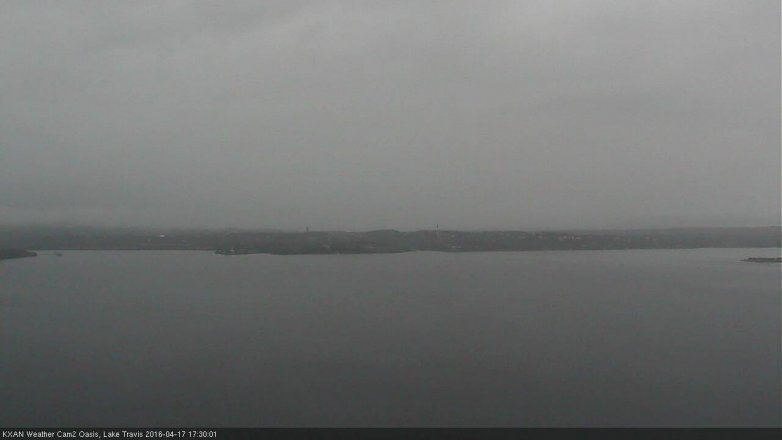 Lake Travis webcam, April 17, 2016 4:35 PM CT