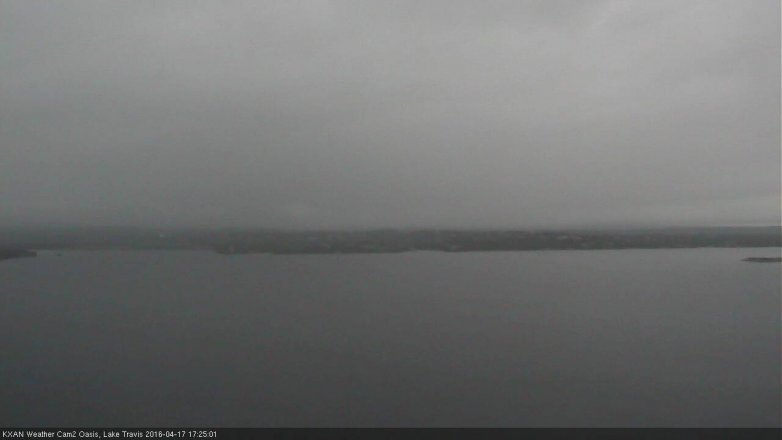 Lake Travis webcam, April 17, 2016 5:00 PM CT