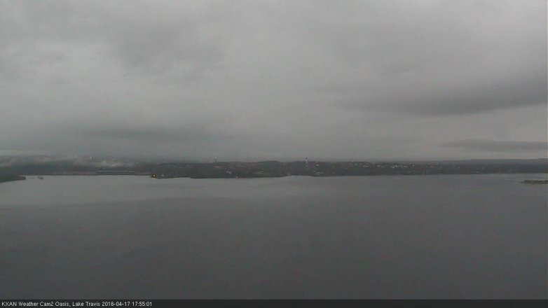 Lake Travis webcam, April 17, 2016 5:10 PM CT