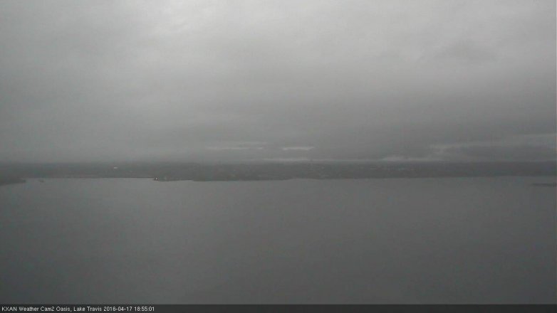 Lake Travis webcam, April 17, 2016 6:15 PM CT