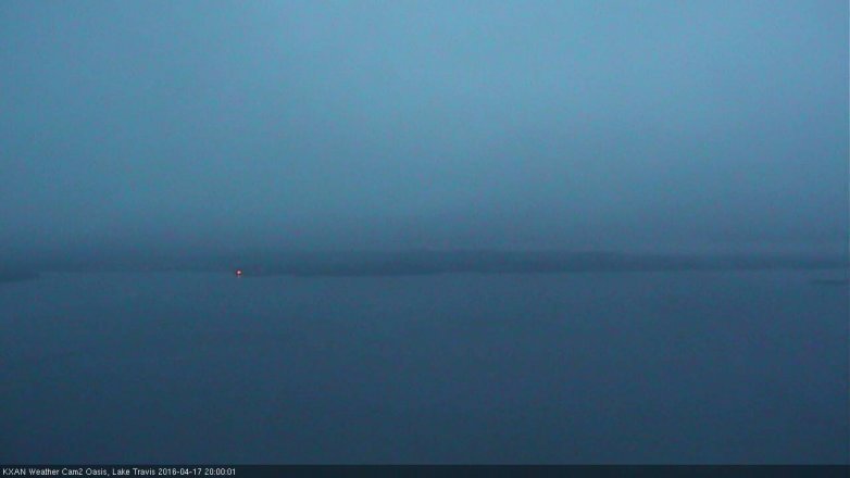 Lake Travis webcam, April 17, 2016 7:25 PM CT