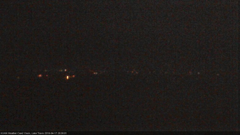 Lake Travis webcam, April 17, 2016 7:45 PM CT