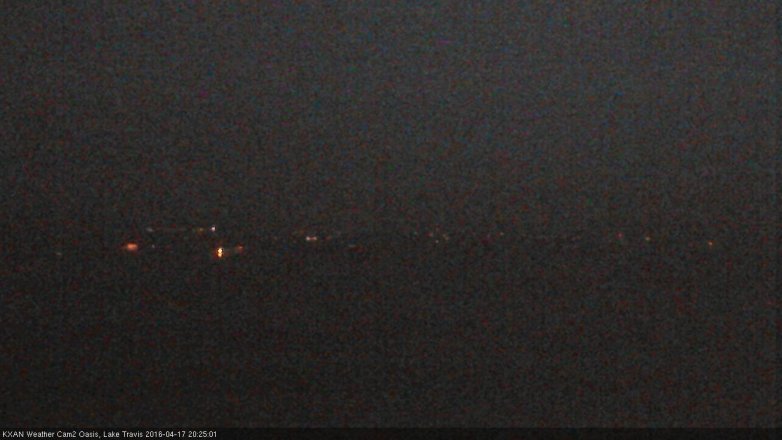 Lake Travis webcam, April 17, 2016 7:55 PM CT