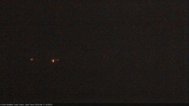 Lake Travis webcam, April 17, 2016 8:20 PM CT