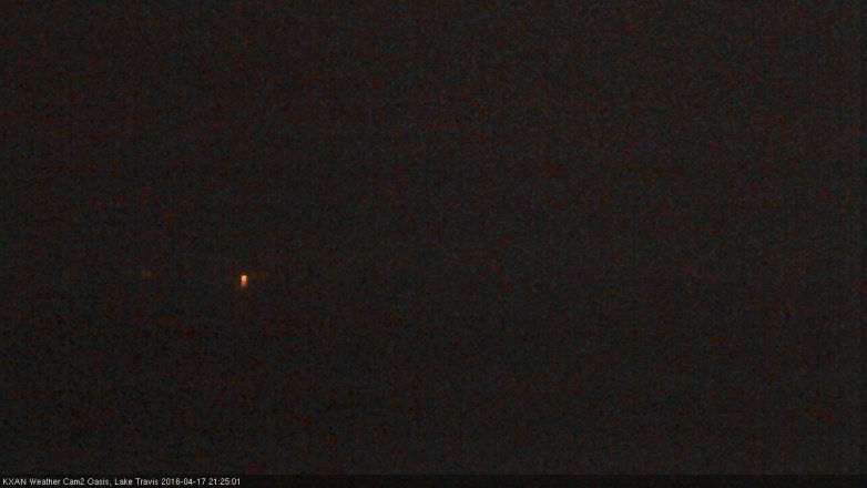 Lake Travis webcam, April 17, 2016 8:35 PM CT