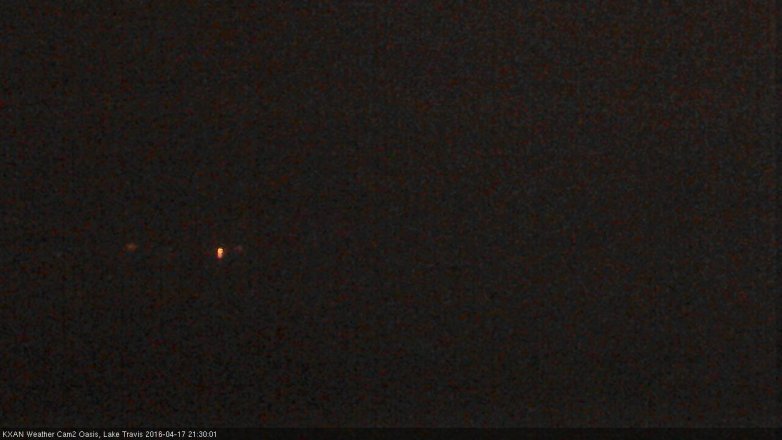 Lake Travis webcam, April 17, 2016 8:45 PM CT