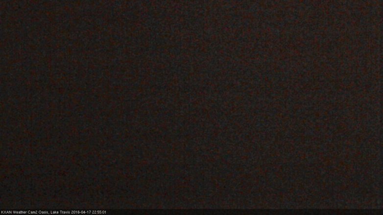 Lake Travis webcam, April 17, 2016 10:30 PM CT