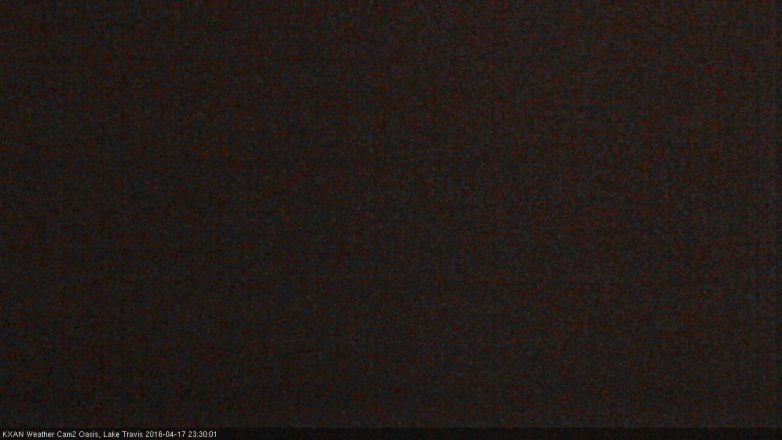 Lake Travis webcam, April 17, 2016 10:50 PM CT