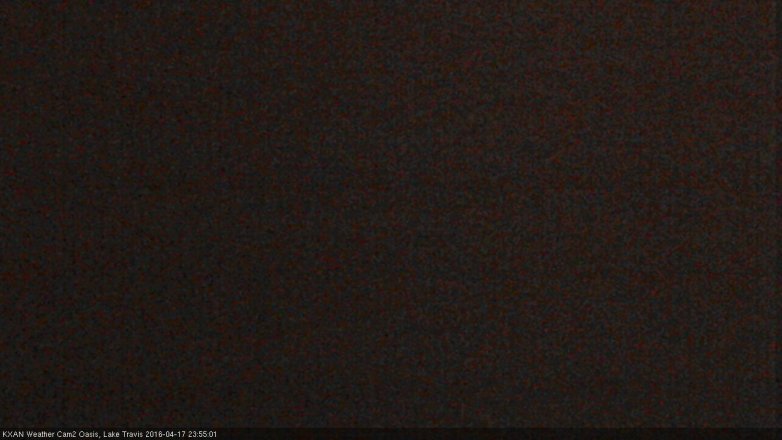 Lake Travis webcam, April 17, 2016 11:05 PM CT