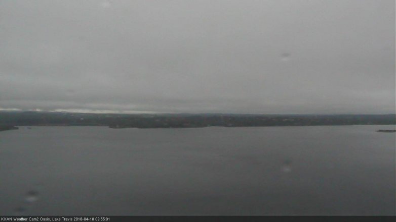Lake Travis webcam, April 18, 2016 9:05 AM CT