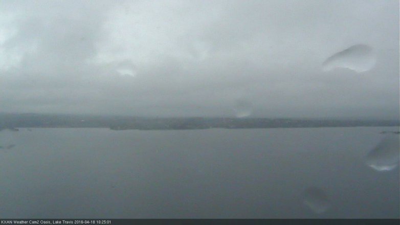 Lake Travis webcam, April 18, 2016 9:50 AM CT