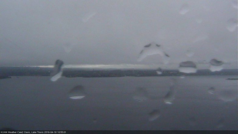 Lake Travis webcam, April 18, 2016 10:15 AM CT