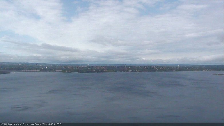 Lake Travis webcam, April 18, 2016 11:15 AM CT