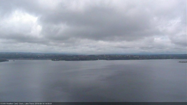 Lake Travis webcam, April 18, 2016 1:30 PM CT