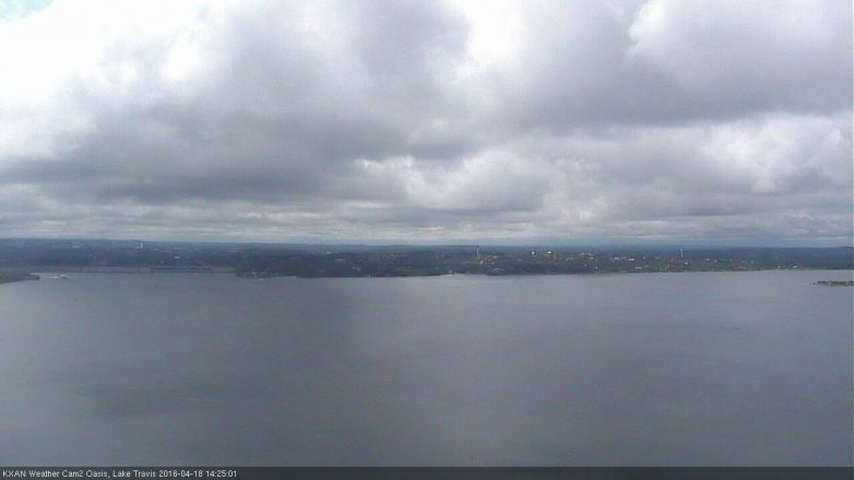 Lake Travis webcam, April 18, 2016 1:50 PM CT