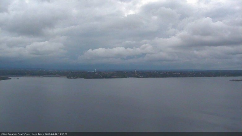 Lake Travis webcam, April 18, 2016 3:20 PM CT
