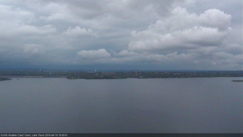 Lake Travis webcam, April 18, 2016 3:25 PM CT