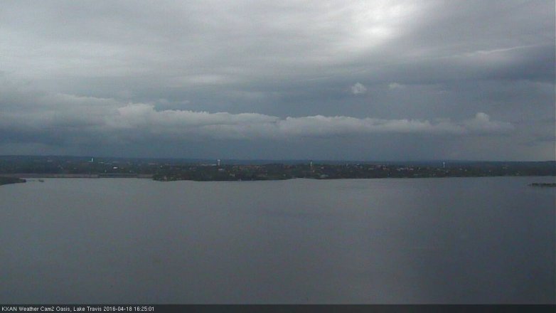 Lake Travis webcam, April 18, 2016 3:40 PM CT