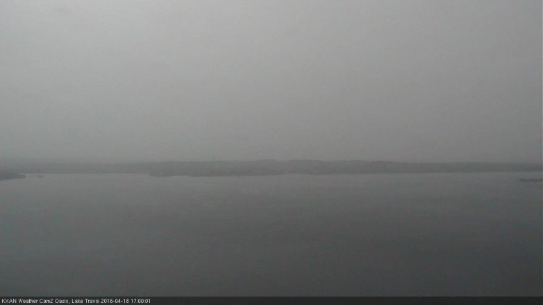 Lake Travis webcam, April 18, 2016 4:30 PM CT