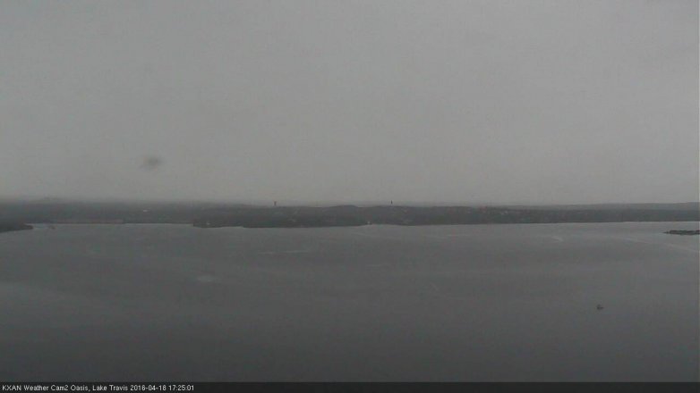Lake Travis webcam, April 18, 2016 4:35 PM CT