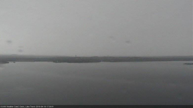 Lake Travis webcam, April 18, 2016 4:40 PM CT