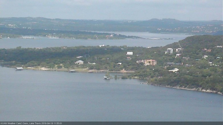 Lake Travis webcam, April 19, 2016 11:05 AM CT