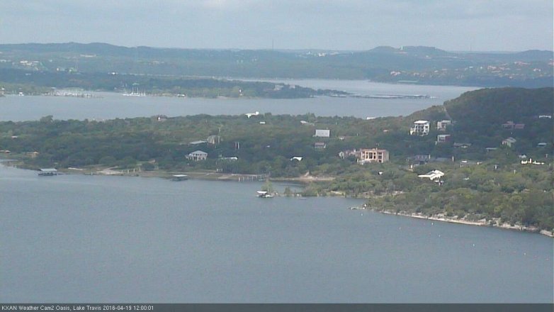 Lake Travis webcam, April 19, 2016 11:10 AM CT