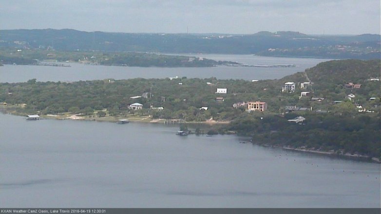 Lake Travis webcam, April 19, 2016 11:45 AM CT