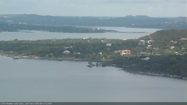Lake Travis webcam, April 19, 2016 11:55 AM CT