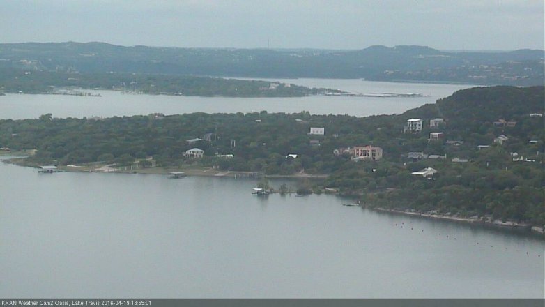 Lake Travis webcam, April 19, 2016 1:05 PM CT