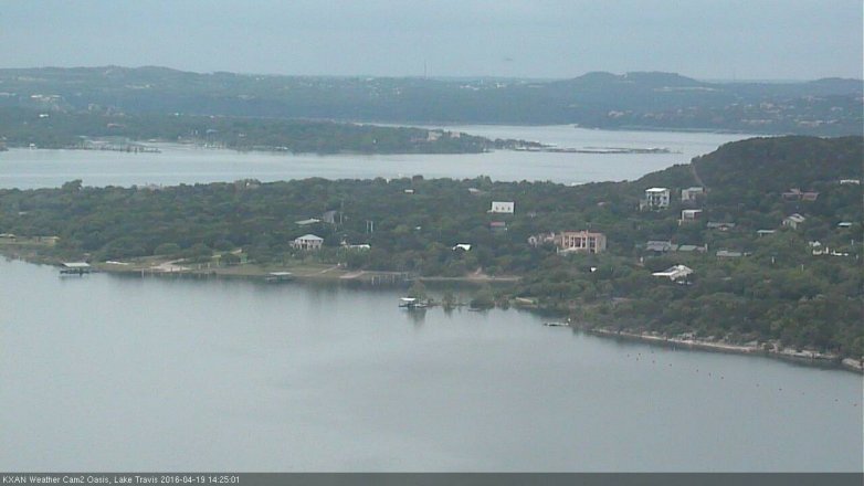 Lake Travis webcam, April 19, 2016 1:50 PM CT