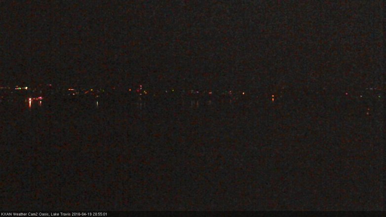 Lake Travis webcam, April 19, 2016 8:25 PM CT