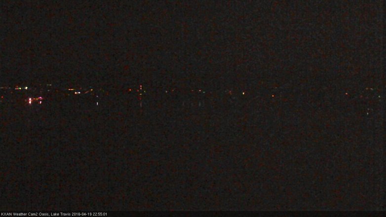 Lake Travis webcam, April 19, 2016 10:05 PM CT