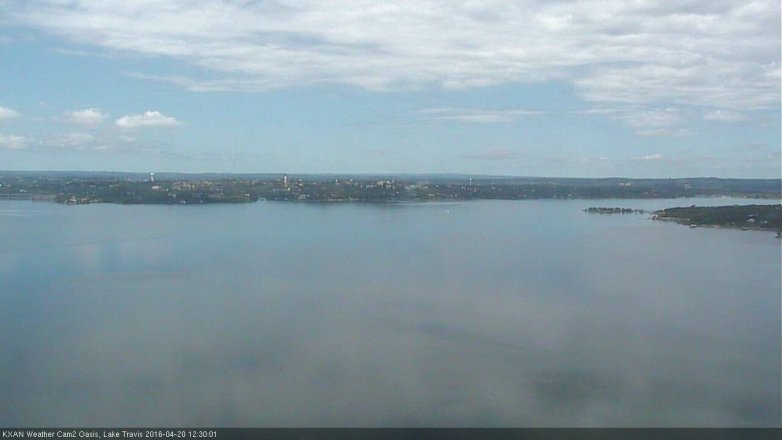 Lake Travis webcam, April 20, 2016 11:40 AM CT