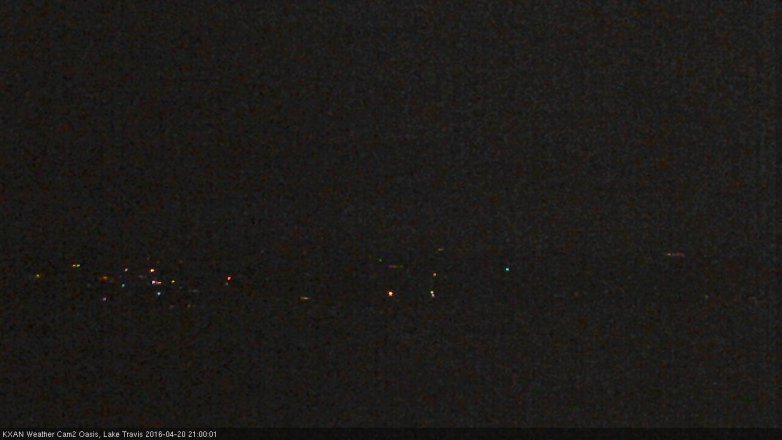 Lake Travis webcam, April 20, 2016 8:10 PM CT