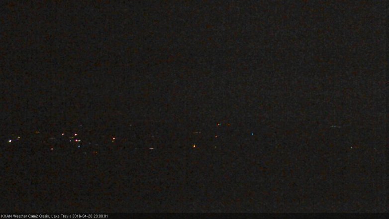 Lake Travis webcam, April 20, 2016 10:20 PM CT