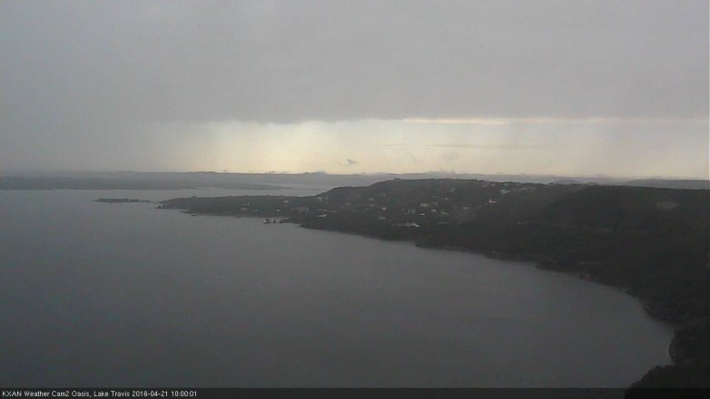 Lake Travis webcam, April 21, 2016 9:35 AM CT
