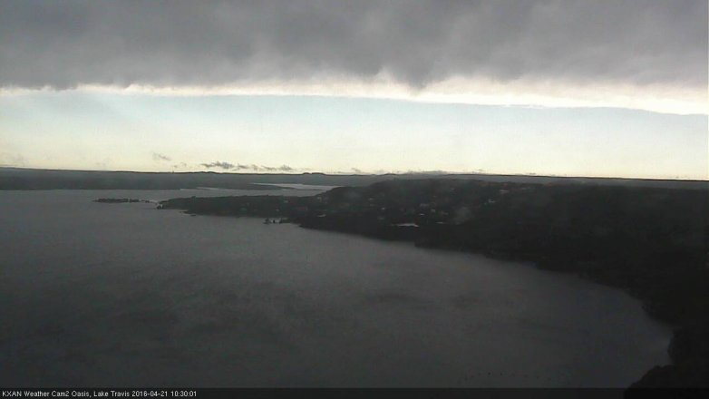 Lake Travis webcam, April 21, 2016 10:05 AM CT