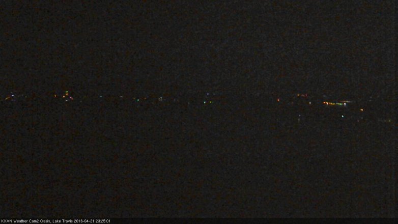 Lake Travis webcam, April 21, 2016 10:55 PM CT