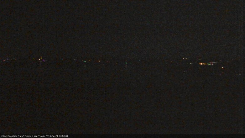 Lake Travis webcam, April 21, 2016 11:25 PM CT