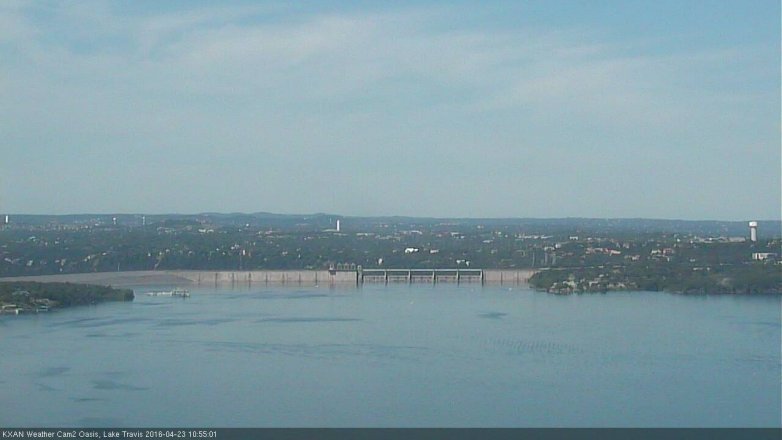 Lake Travis webcam, April 23, 2016 10:25 AM CT