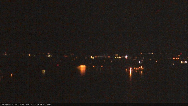 Lake Travis webcam, April 23, 2016 8:35 PM CT