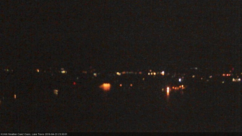 Lake Travis webcam, April 23, 2016 10:50 PM CT