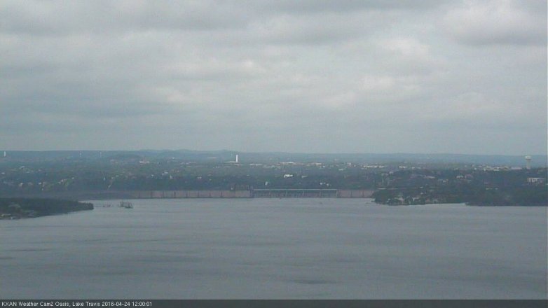 Lake Travis webcam, April 24, 2016 11:10 AM CT
