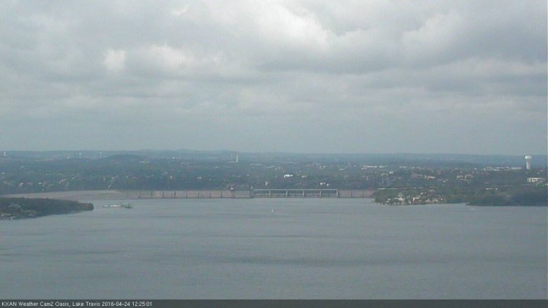 Lake Travis webcam, April 24, 2016 11:55 AM CT