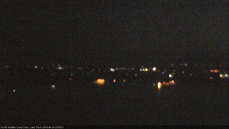 Lake Travis webcam, April 24, 2016 8:05 PM CT