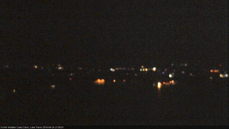 Lake Travis webcam, April 24, 2016 8:25 PM CT