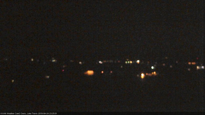 Lake Travis webcam, April 24, 2016 10:55 PM CT