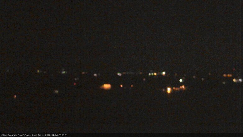 Lake Travis webcam, April 24, 2016 11:35 PM CT